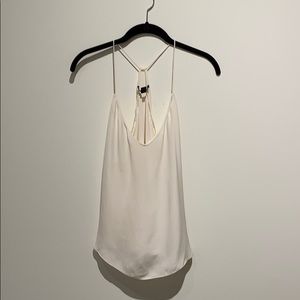 J. Crew Silk V-neck Camisole in Ivory